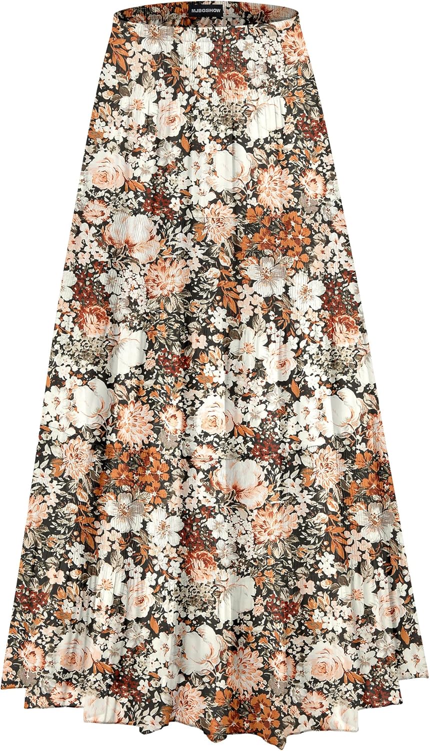 Womens Chiffon Long Skirt for Bohemian Style and Comfort