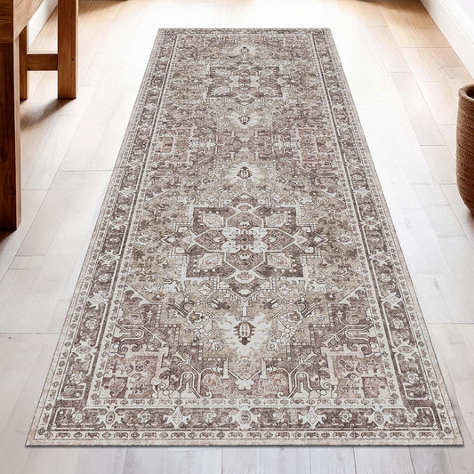 Washable Runner Rug 2.5x8 for Hallways and Entryways