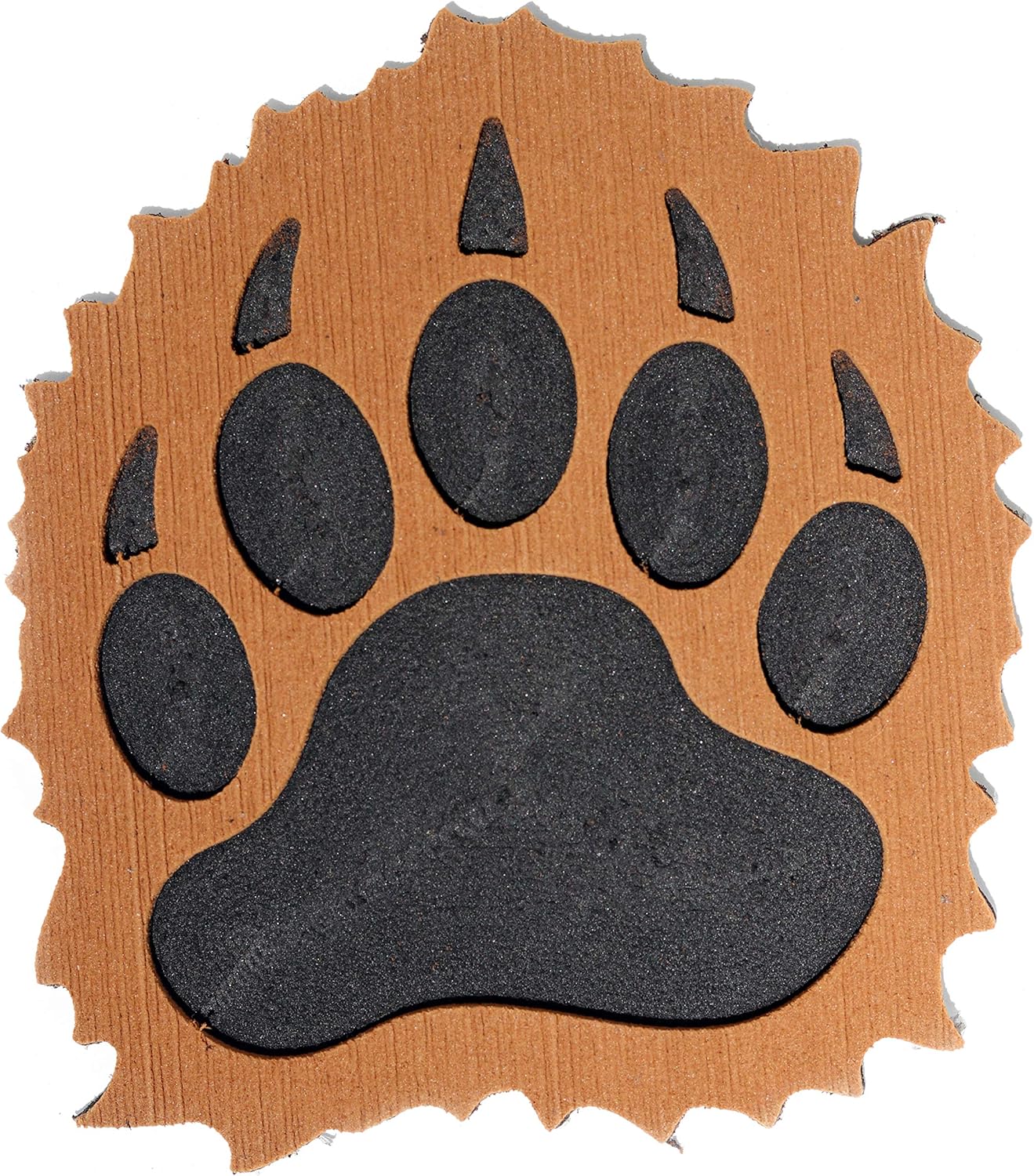 Fuzzy Black Bear Paw Snowboard Stomp Pad