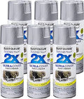 Painter's Touch 2X Ultra Cover Spray Paint 6 Pack - Metallic Aluminum
