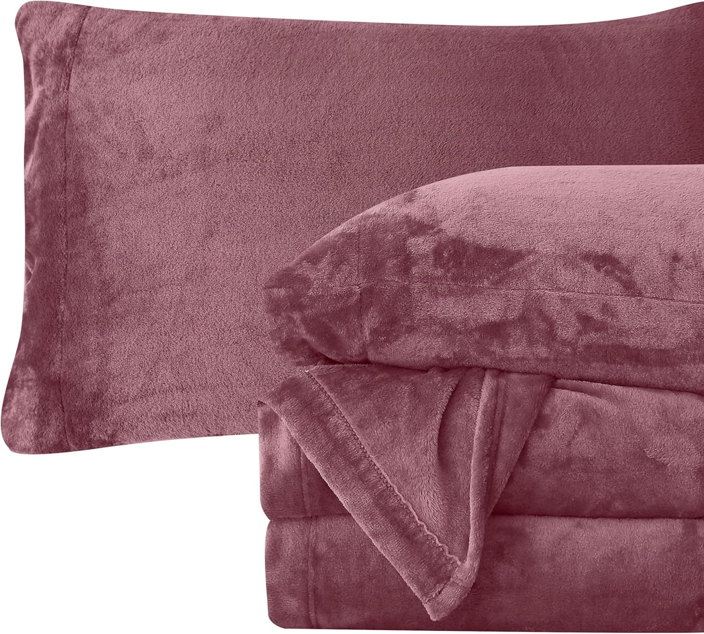 Luxuriously Soft Velvet Flannel Sheet Set for Cozy Comfort