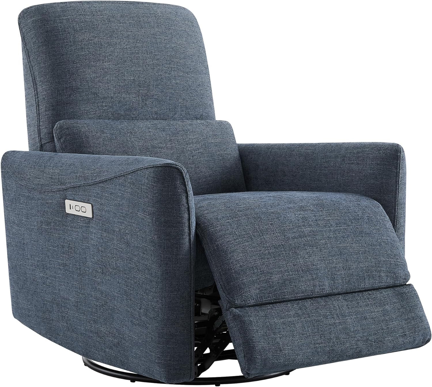 CHITA Swivel Glider Recliner - Lumbar Support, Ink Blue