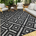 Outdoor Rug 9x12 ft Waterproof for Patios and Camping Trips