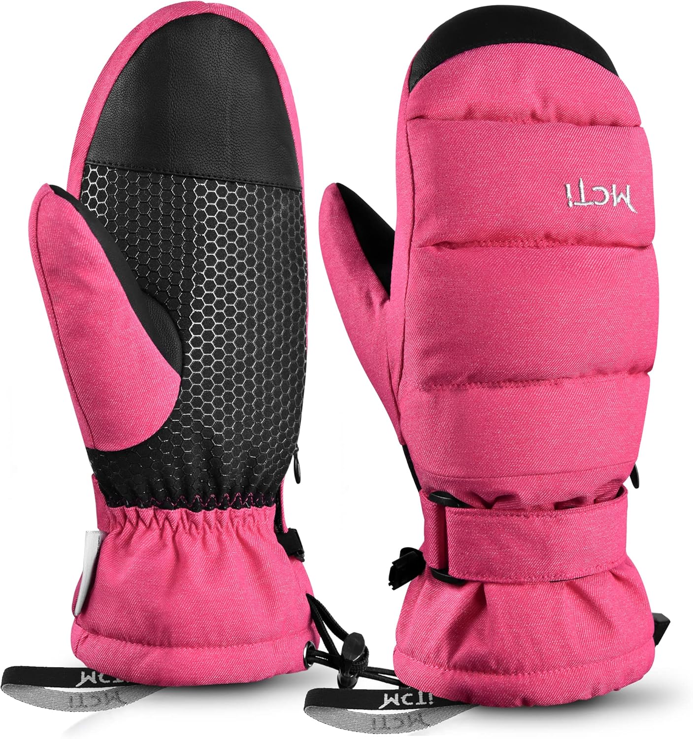MCTi Women's Ski Mittens: Waterproof Insulated Touchscreen Gloves