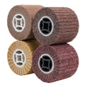 Non-Woven Wire Drawing Flap Wheel 4 Pack - Surface Conditioning Tool