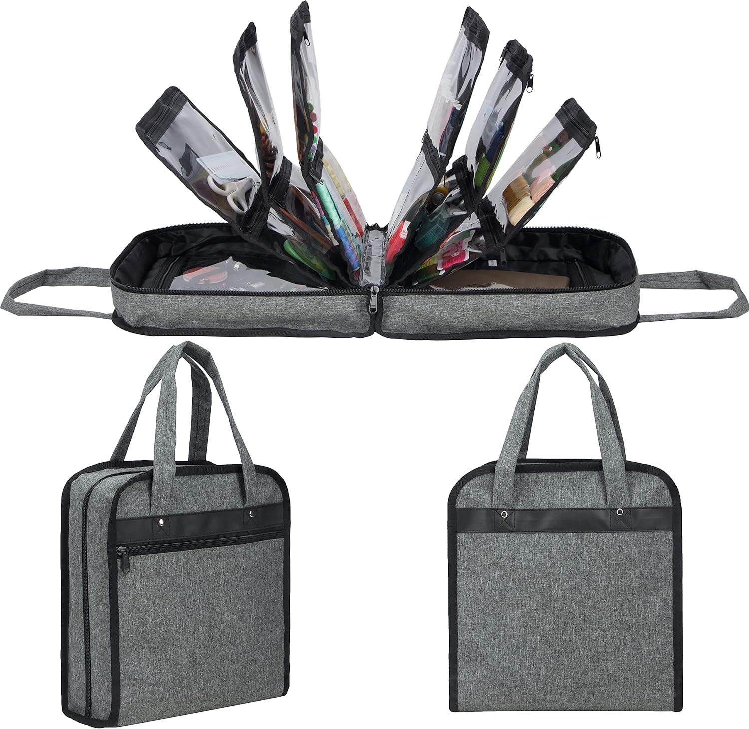 PACMAXI Sewing Accessories Storage Bag for Craft Tools and More