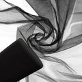 Tulle Fabric Roll 54 in x 100 yd Black - Bulk Craft Netting