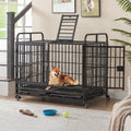 38 Inch Heavy Duty Dog Crate for Medium and Small Dogs