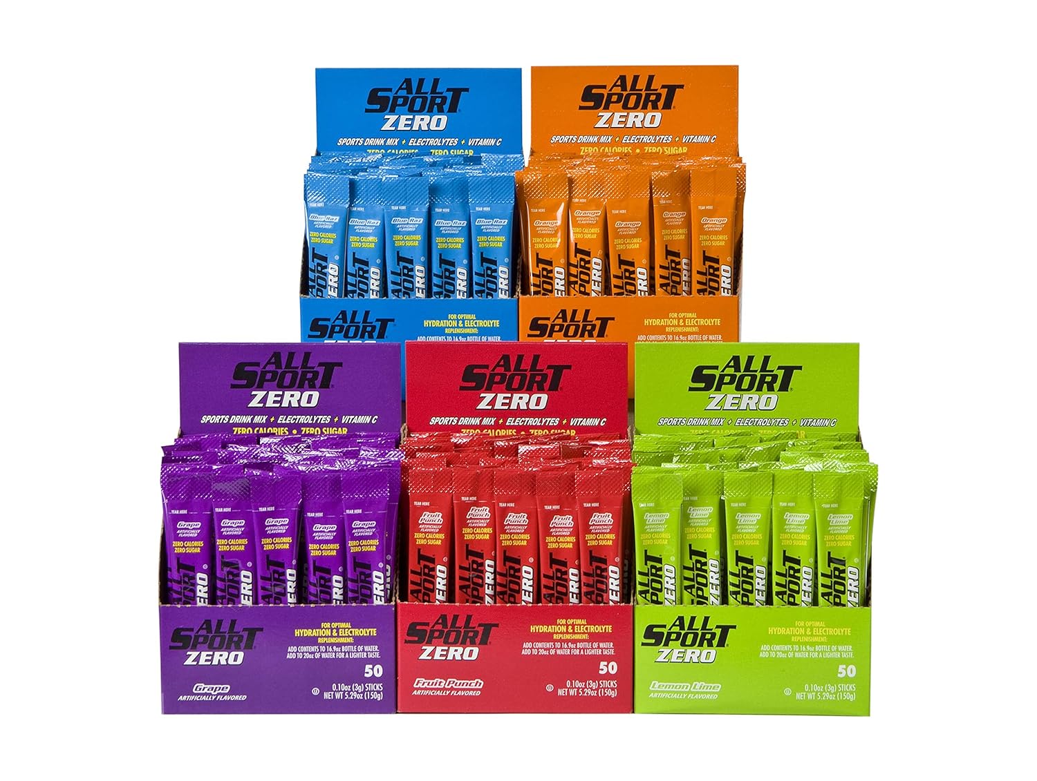 All Sport Powder Hydration Sticks for Superior Performance