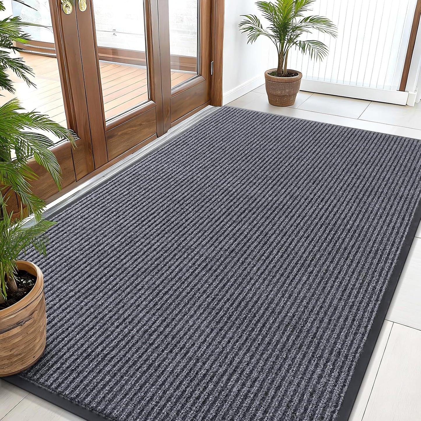 OLANLY Waterproof Heavy Duty Doormat for Indoor Outdoor Use
