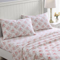 Cotton Flannel Full Sheet Set - Soft Brushed Lisalee Pink Full