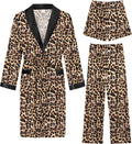 Men's Silk Satin Kimono Robe 3-Piece Set - Lightweight Comfort