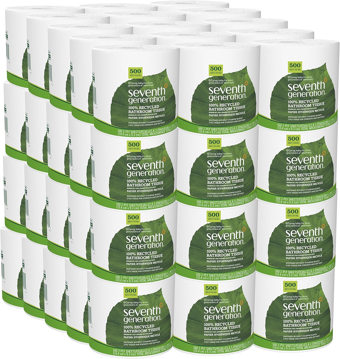 Seventh Generation White Toilet Paper 100% Recycled Softness