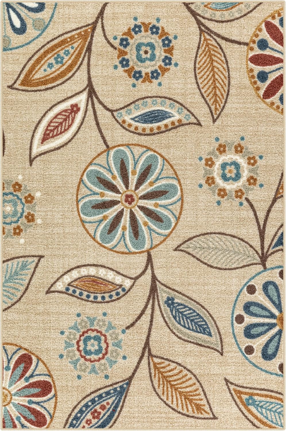 Maples Rugs Reggie Floral Area Rug - Stylish and Durable Design