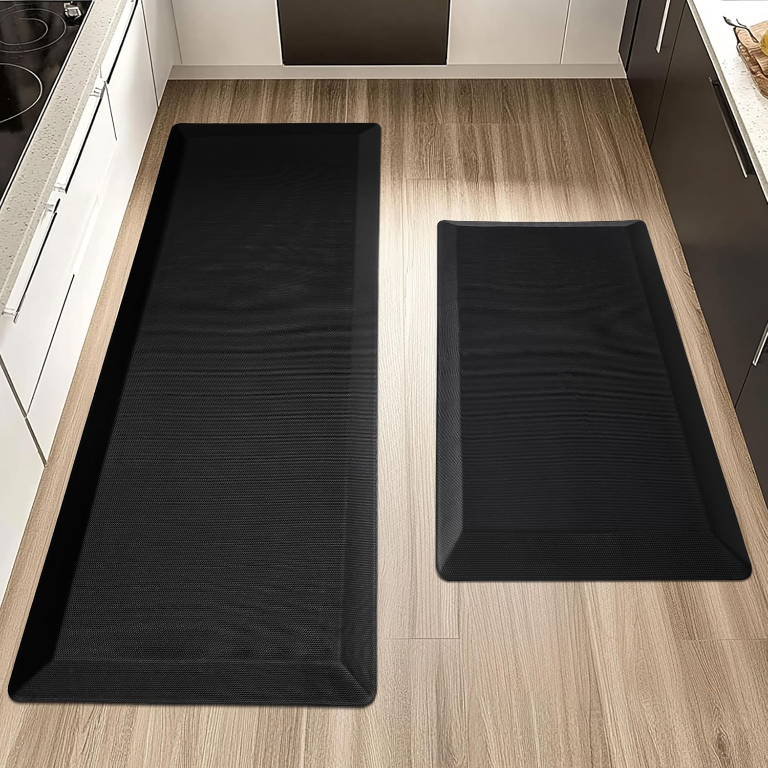 2 PCS Anti Fatigue Kitchen Mats for Comfort and Support