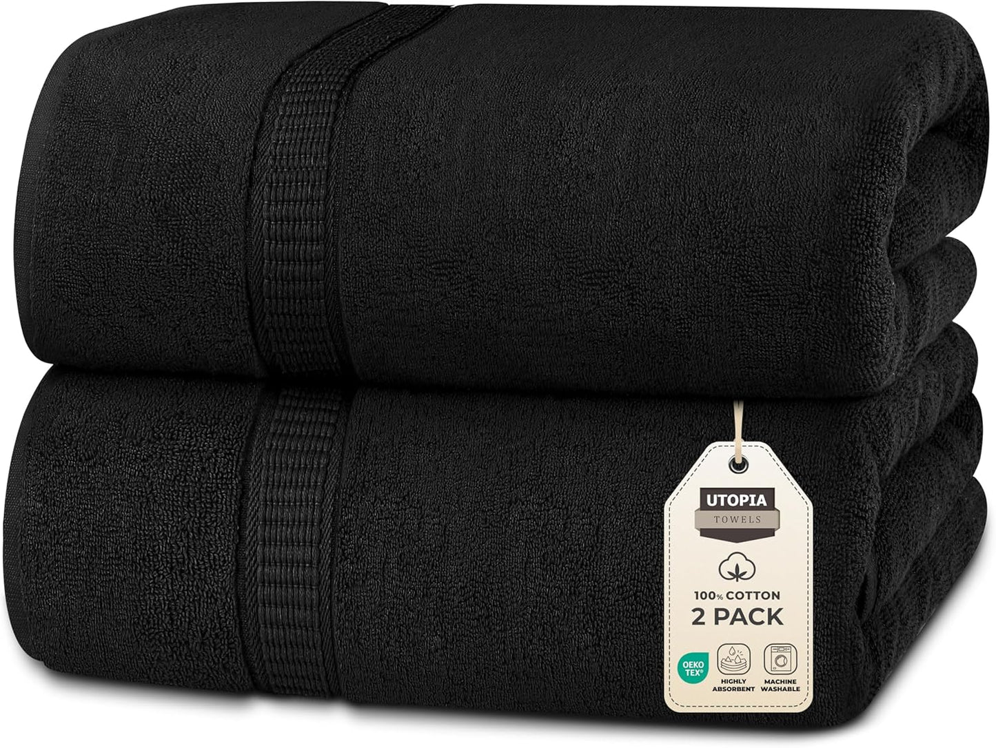Utopia Towels Jumbo Bath Sheet Set - Luxurious 100% Cotton
