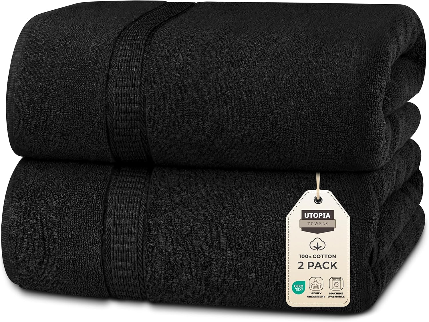 Utopia Towels Jumbo Bath Sheet Set - Luxurious 100% Cotton