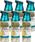 Universal All Surface Metallic Spray Paint, Turquoise 6-Pack - Durable