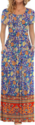 AUSELILY Women's Short Sleeve Maxi Dress 2025 - Comfortable