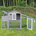 Chicken Coop and Run Two Story Mobile Rabbit Hutch - Indoor Outdoor