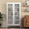 Modern Mesh Storage Cabinet Tall Pantry Cupboard - Industrial Style