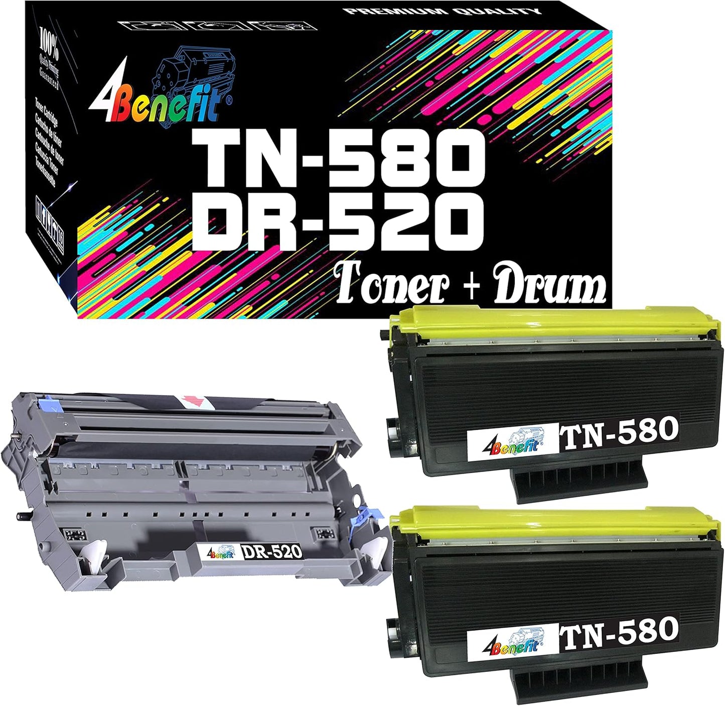 High Yield Toner + Drum Set for Dell Printers