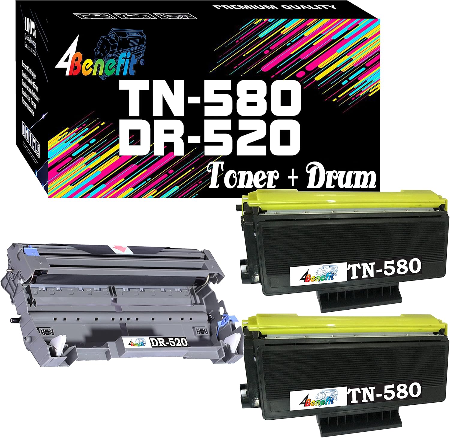 High Yield Toner + Drum Set for Dell Printers