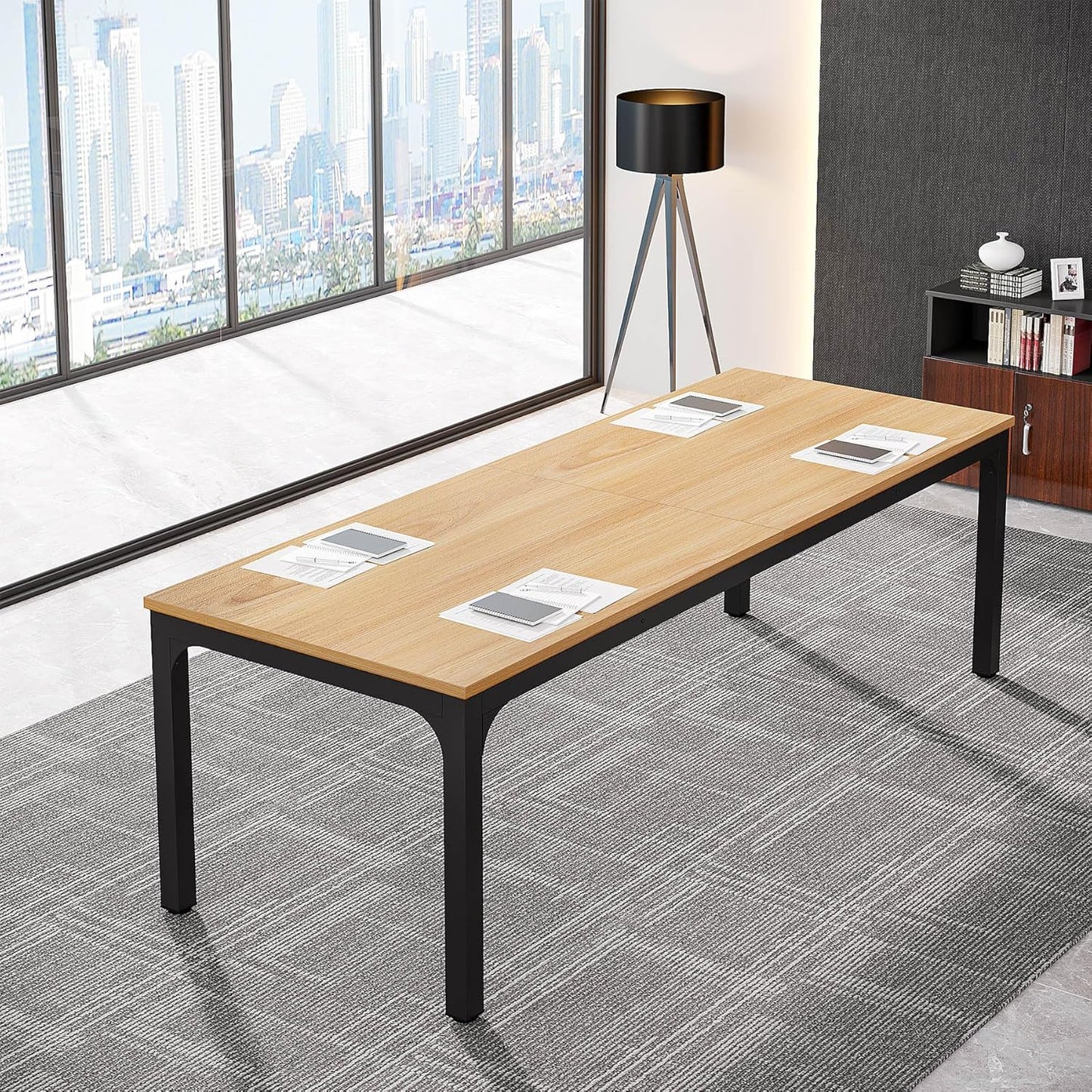 Tribesigns 6.5FT Conference Table for Business Meetings and Seminars