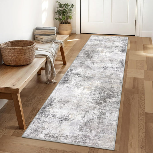 IOHOUZE Abstract Runner Rug 2x6 Ft for Hallways and Kitchens