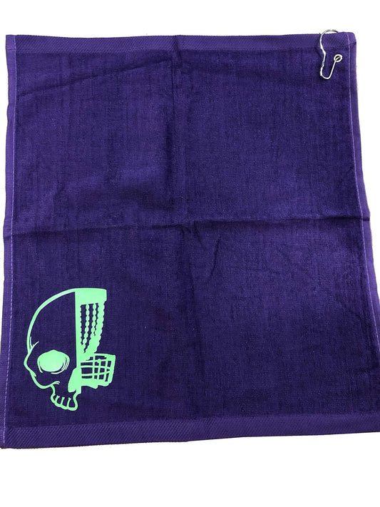 Custom Skull Disc Golf Towel - Handmade Quality
