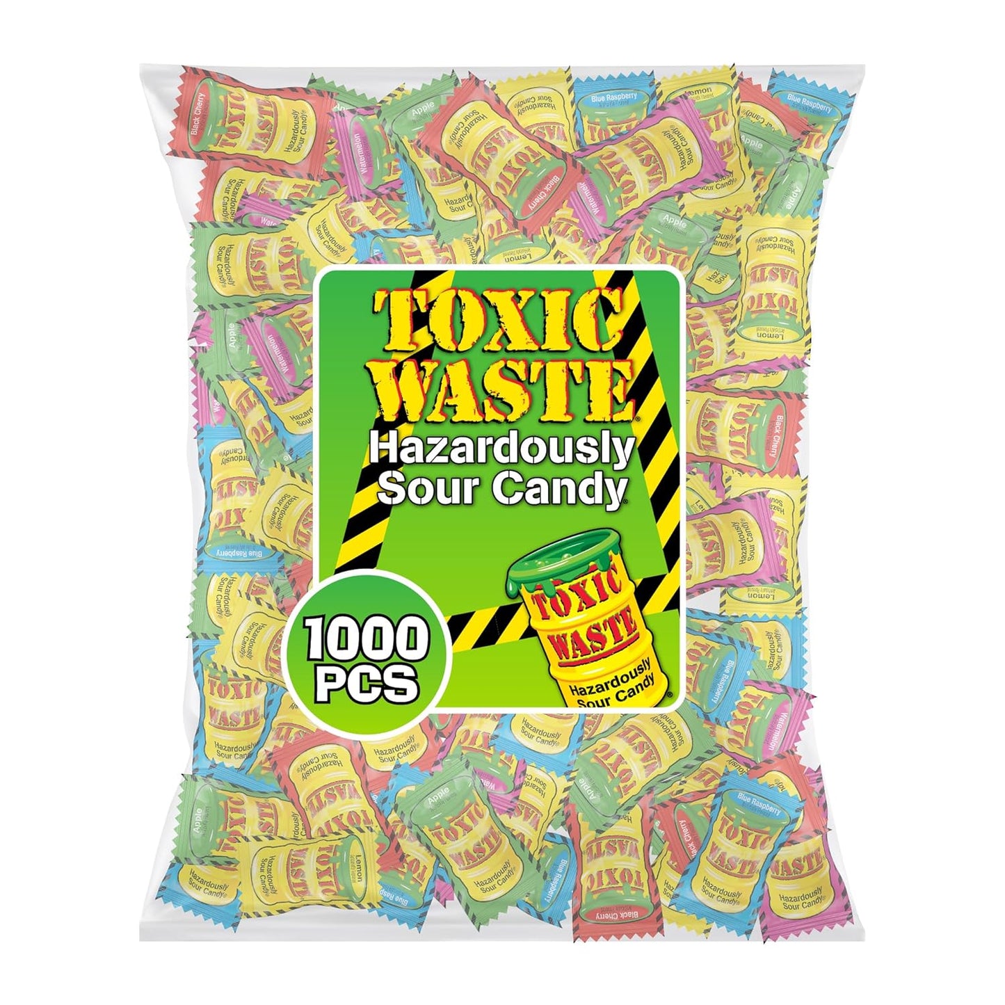 TOXIC WASTE Hazardously Sour Candy - 1000 Pieces of Fun