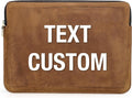 Top Grain Leather Customizable Laptop Sleeve Bag - Vintage Slim Fit