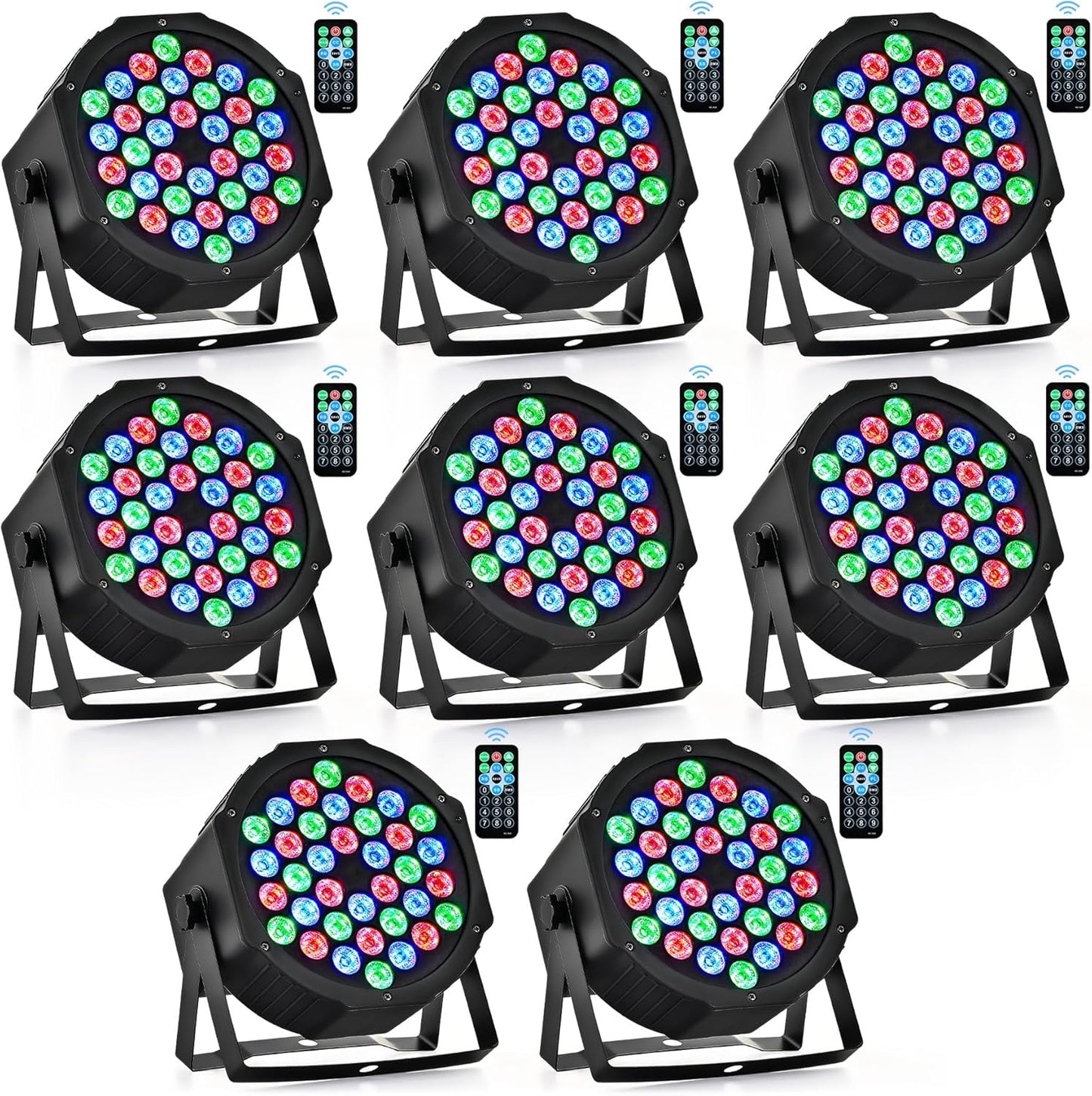 CO-Z 36 RGB LED Par Lights for Dynamic Event Lighting