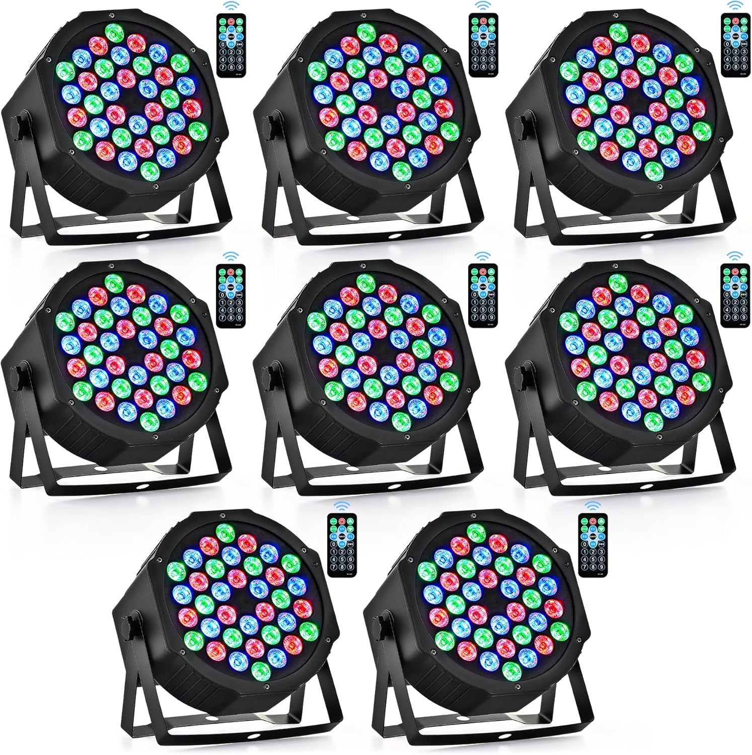 CO-Z 36 RGB LED Par Lights for Dynamic Event Lighting