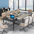 Tribesigns 8ft Conference Table Boat Shape - Modern Meeting Table