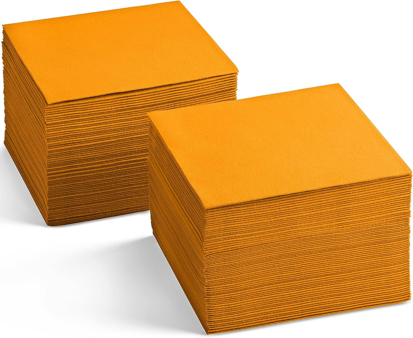 Orange 5 Disposable Cocktail Napkins - 200-Pack for Bars, Restaurants, Parties
