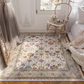 Bedroom Rug 3x5 Washable Area Rug Non Slip Low Pile Boho - Colorful