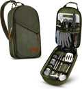 Camp Kitchen Cooking Utensil Set Travel Organizer - Compact Camp Gear