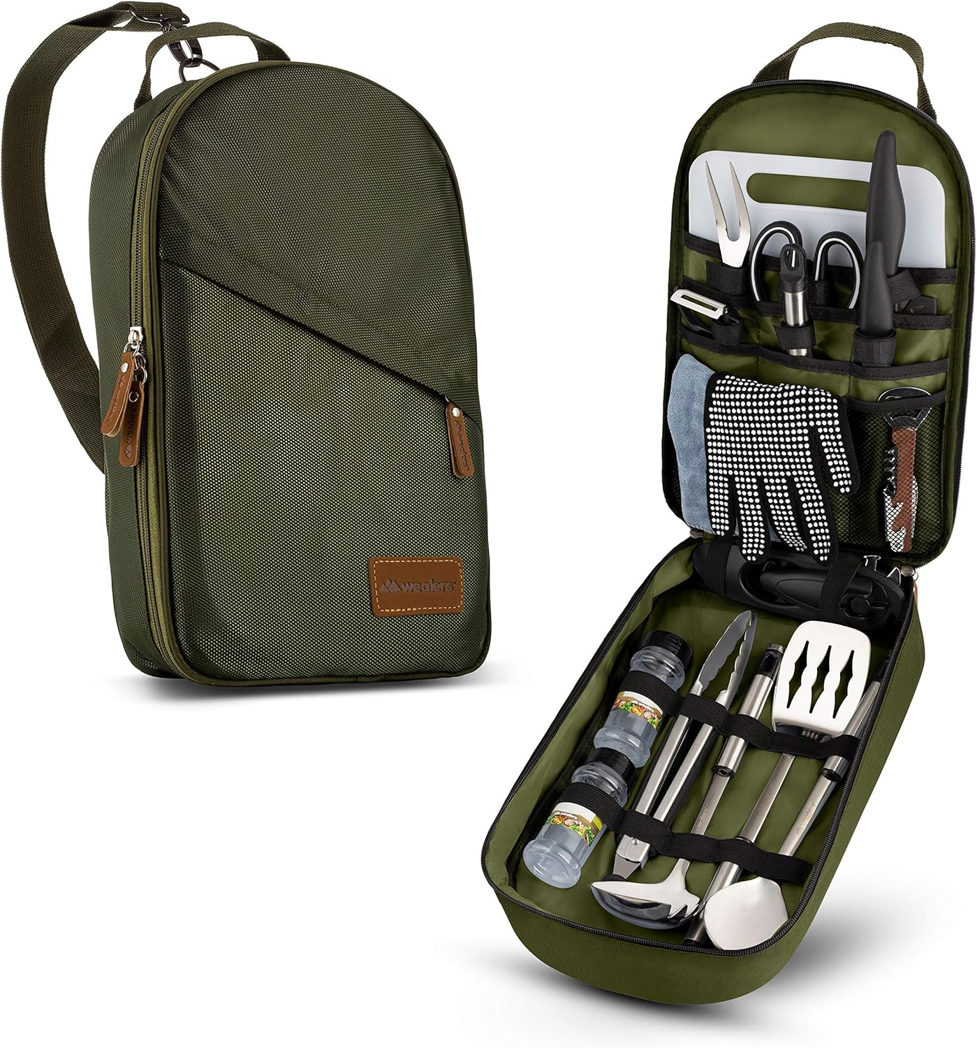 Camp Kitchen Cooking Utensil Set for Travel and BBQ Fun