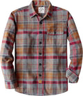 Mens Flannel Shirt Long Sleeve Plaid Button-Down - Warm, Soft Fit sure