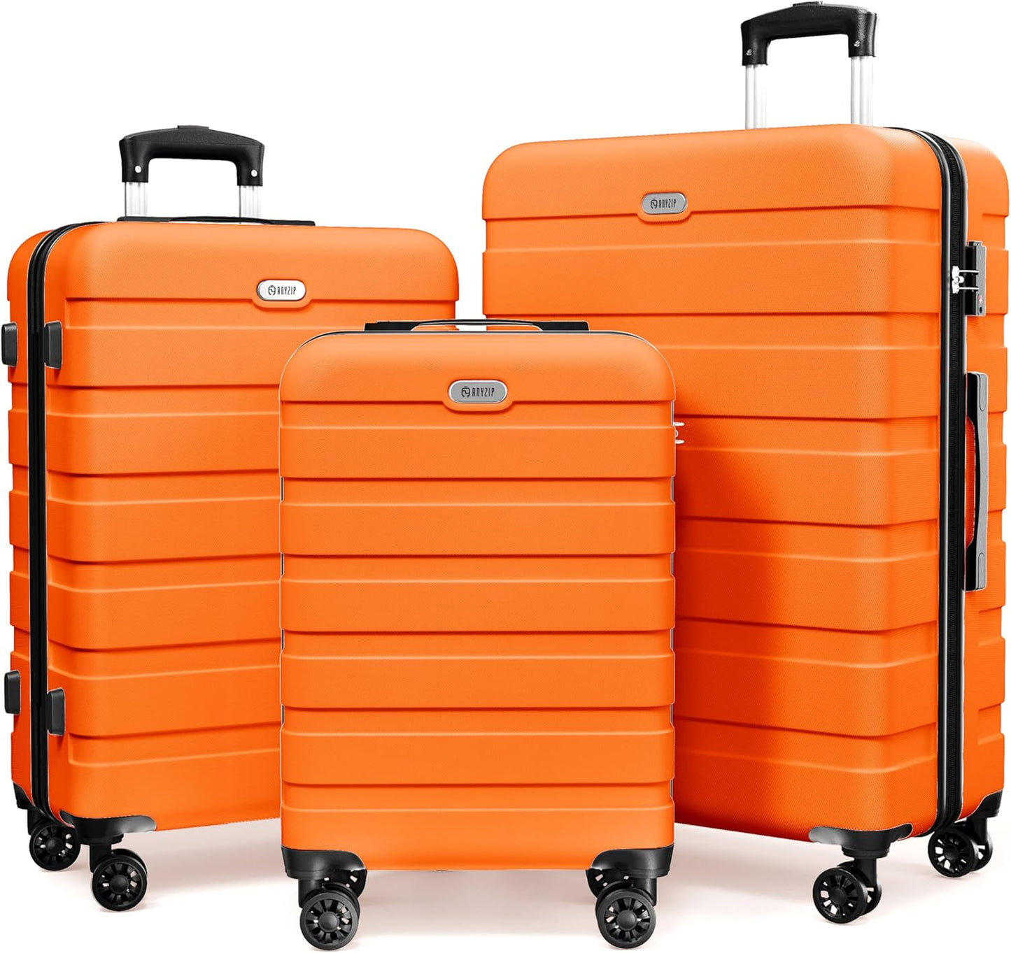 AnyZip Luggage Sets: 3 Piece Hardshell Suitcase Set