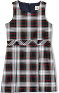 Girls Plaid School Jumper - Soft, Fade-Resistant Cotton