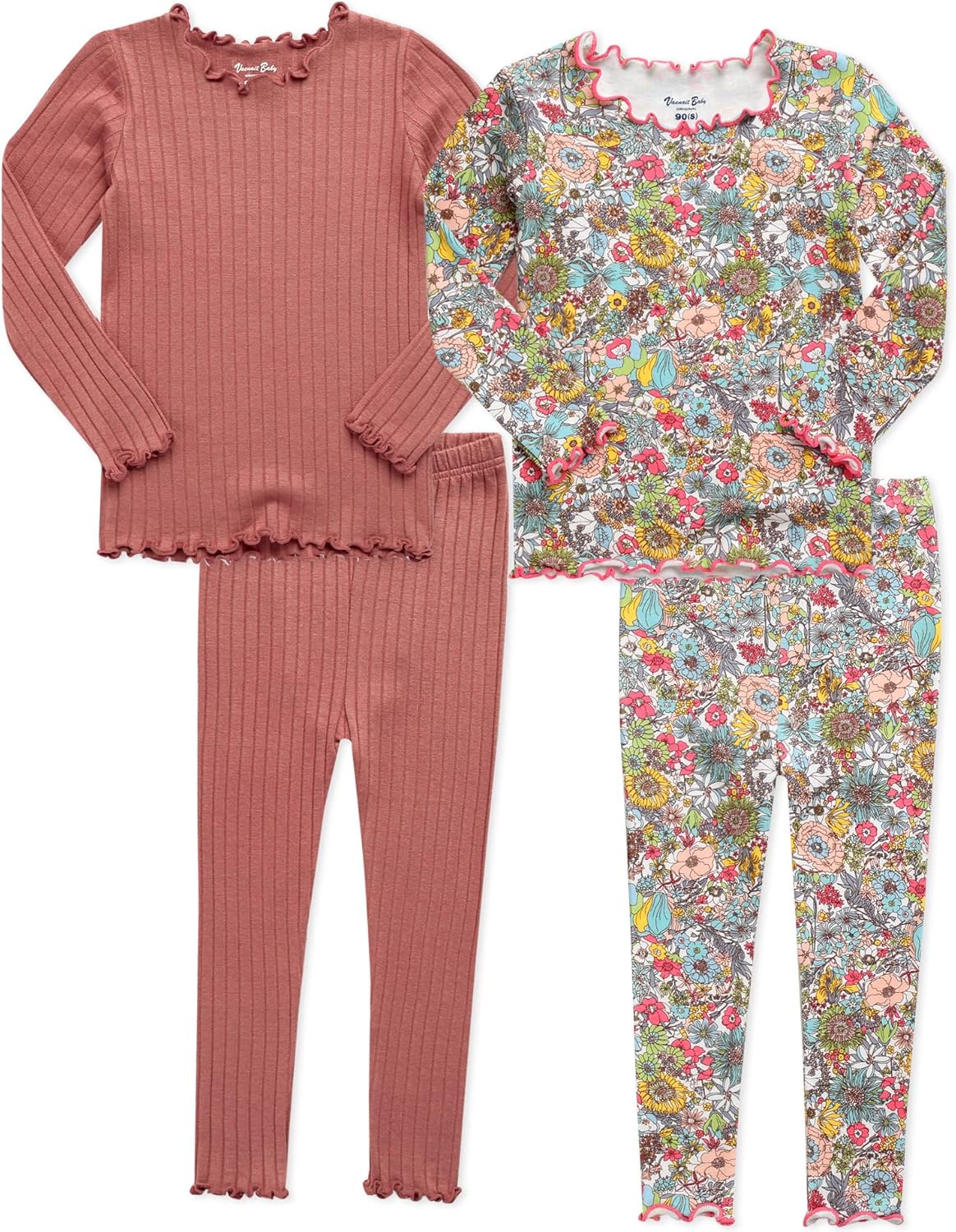 Soft Comfy Modal Tencel Sleepwear Pajamas for Kids 6M-12Y