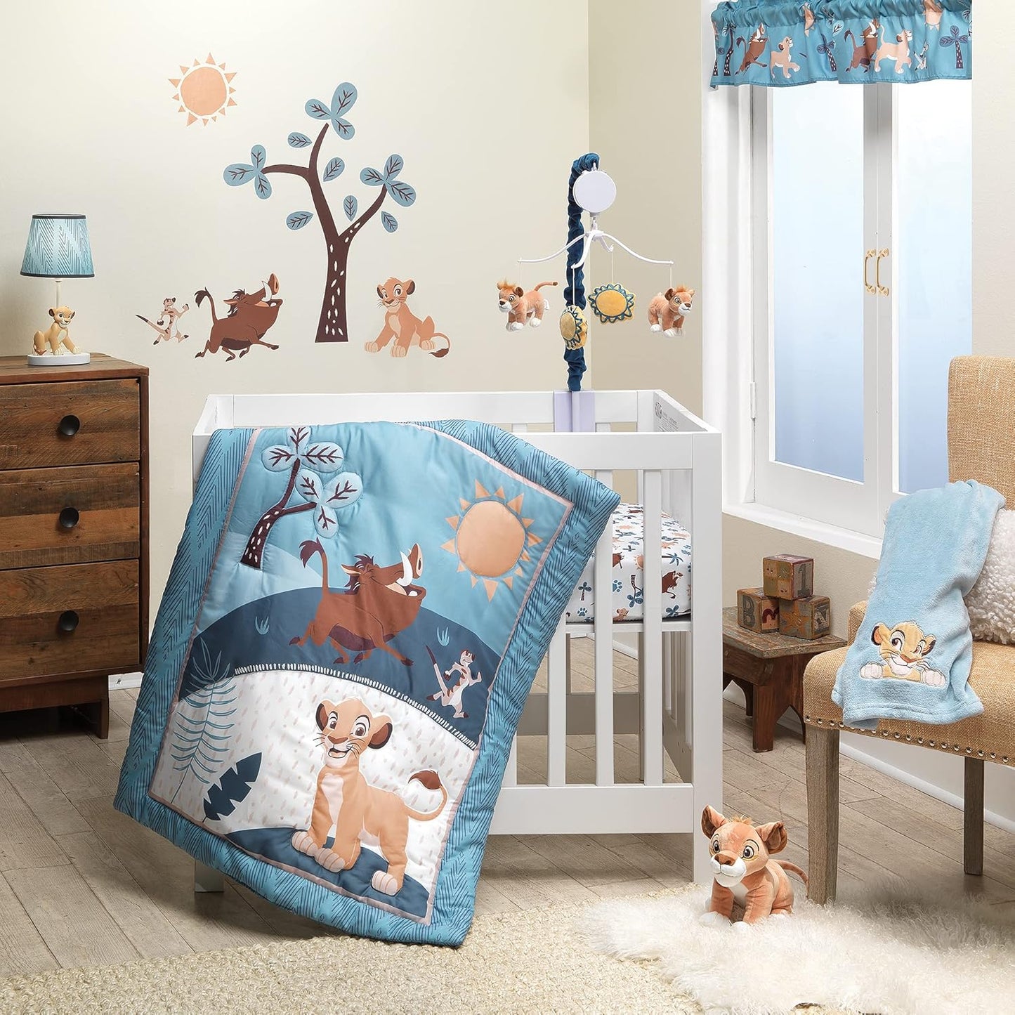 Lion King Adventure Mini Crib Bedding Set for Cozy Nurseries