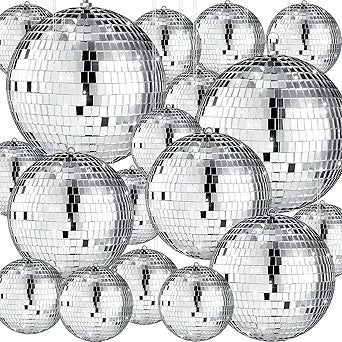 17 Pack Large Disco Ball Set for Party Wedding Dance Decor