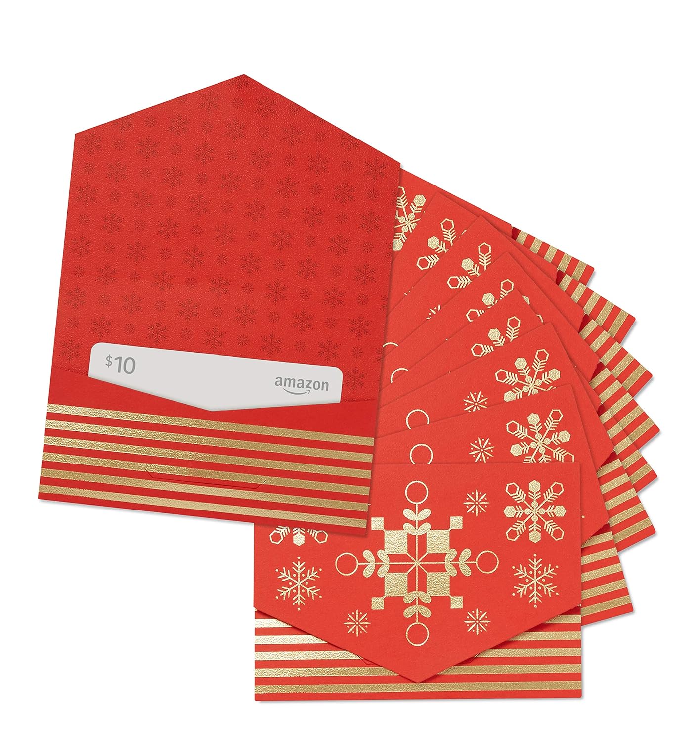 10 Gift Cards in Mini Envelopes - No Fees or Expiration