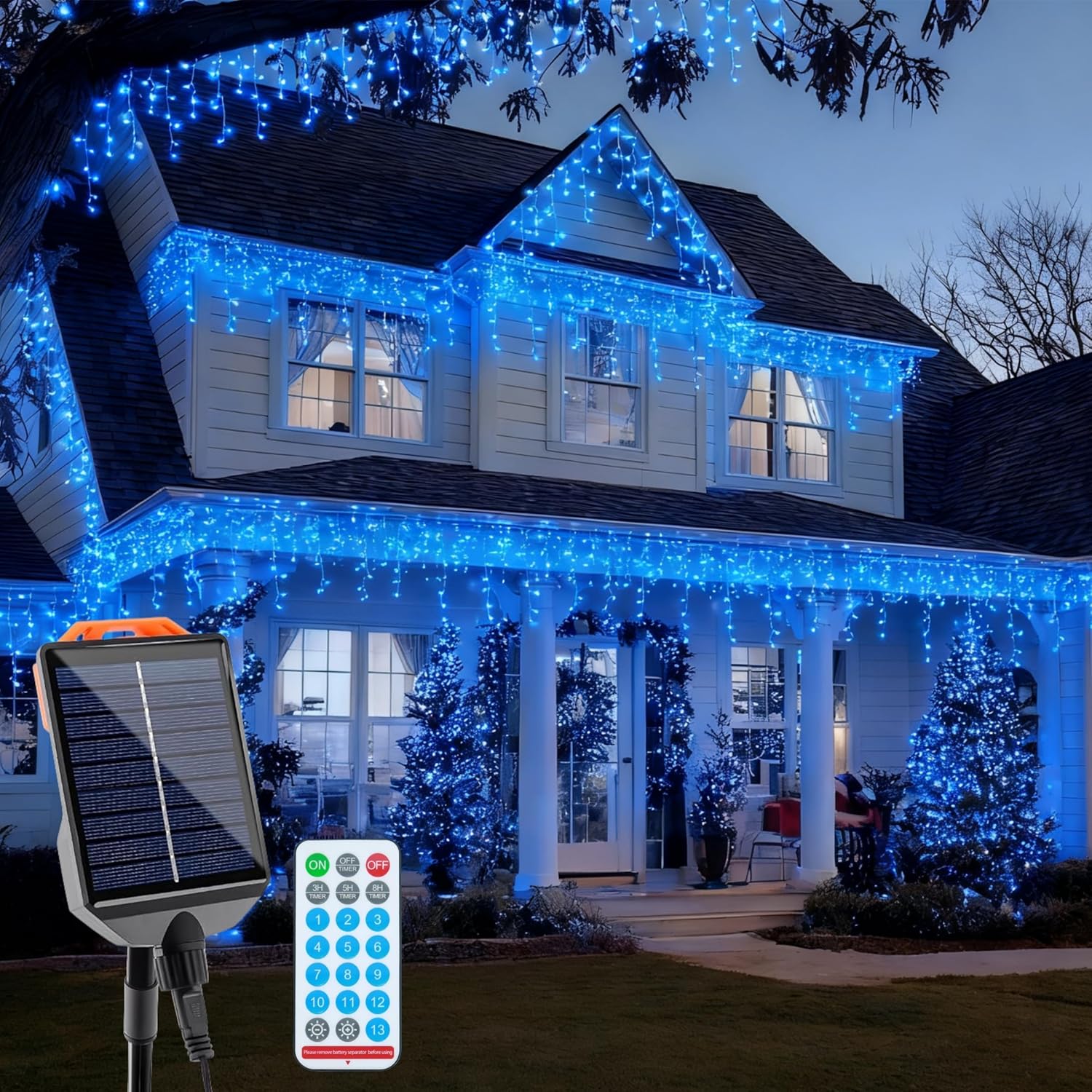 Solar Christmas Lights Outdoor 640LED for Festive Decor
