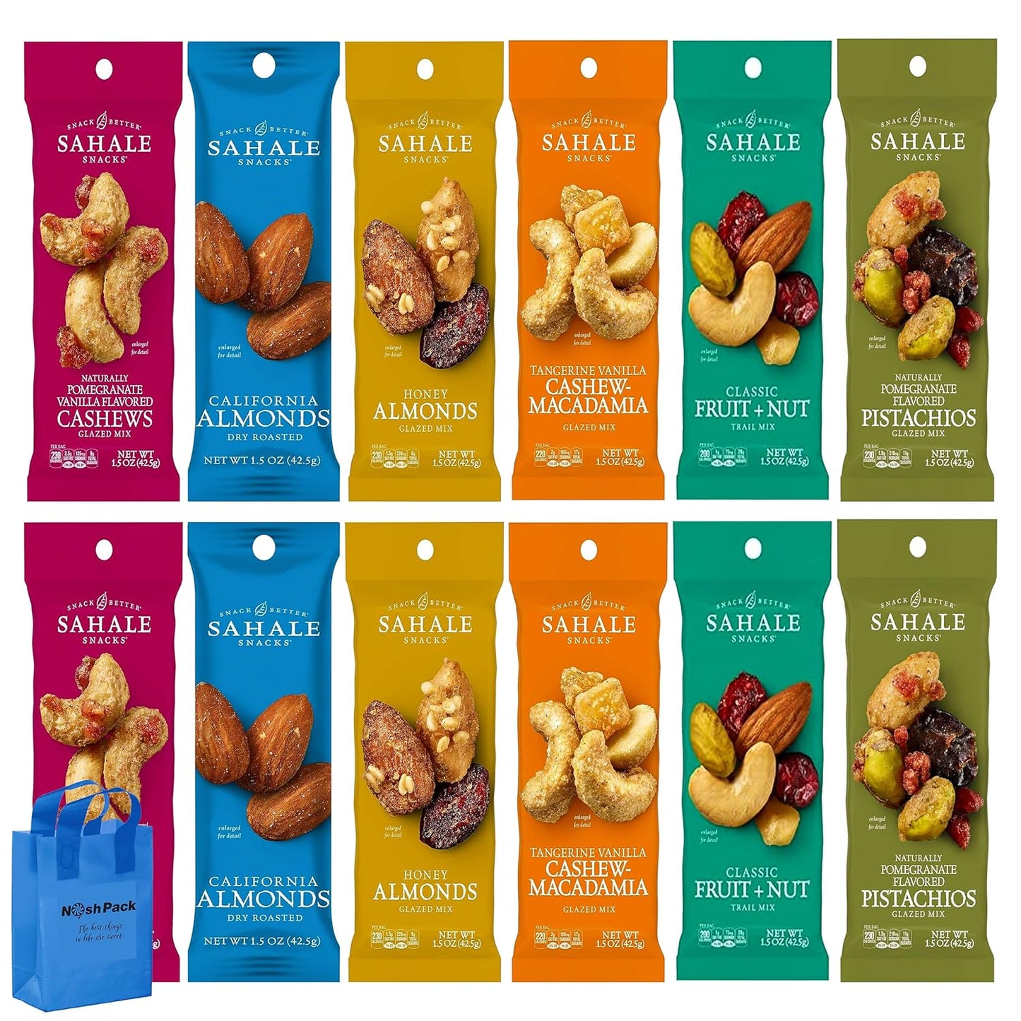 NOSH PACK Sahele Snacks Variety Pack - Gourmet Nut Assortment
