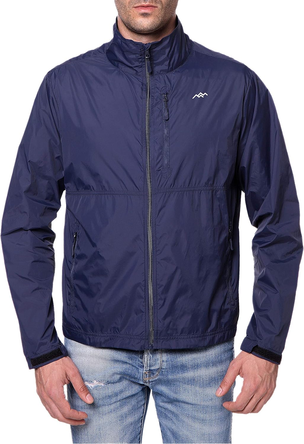 Mens Windbreaker Jacket Lightweight Packable Windproof for Outdoor