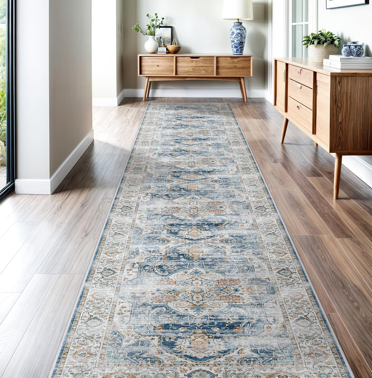 Madane Hallway Runner Rug 2ft 6in'x14ft for Kitchen and Entryway